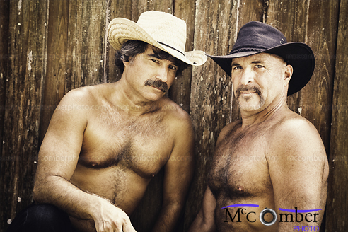 Featured Stock Image Couple Of Hairy Gay Mature Cowboys Mccomber Photo